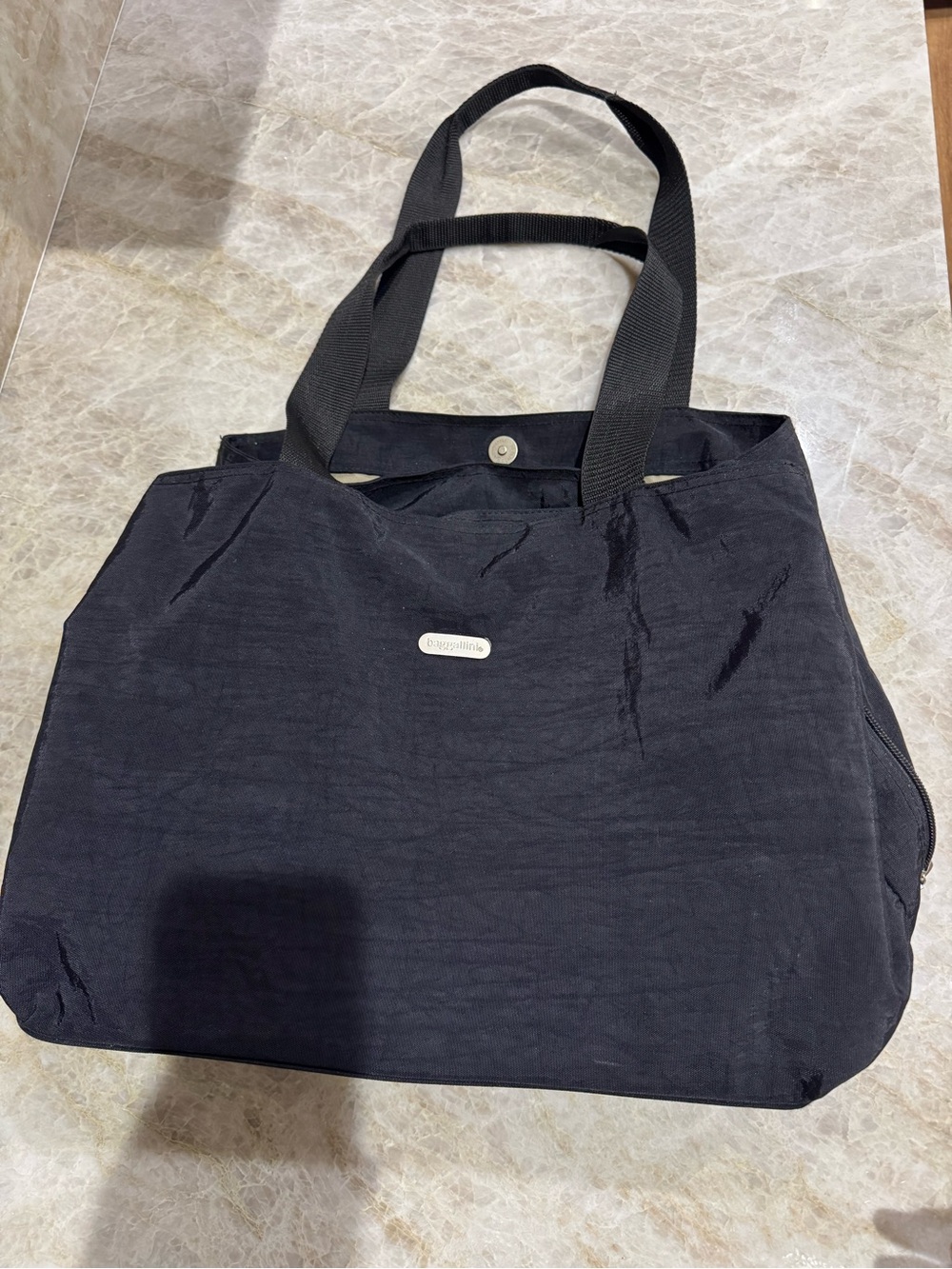 Baggallini Black Nylon Tote with Dual Straps